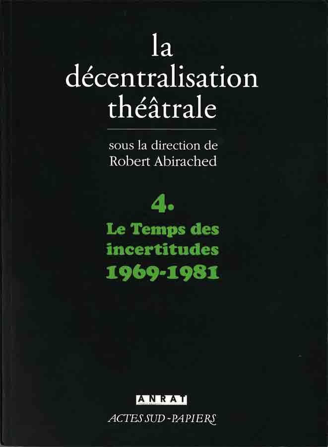 livre La décentralisation théâtrale en français